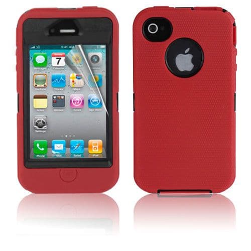 iPhone 4 / 4S Rugged Defender Tough Shockproof Case Cover